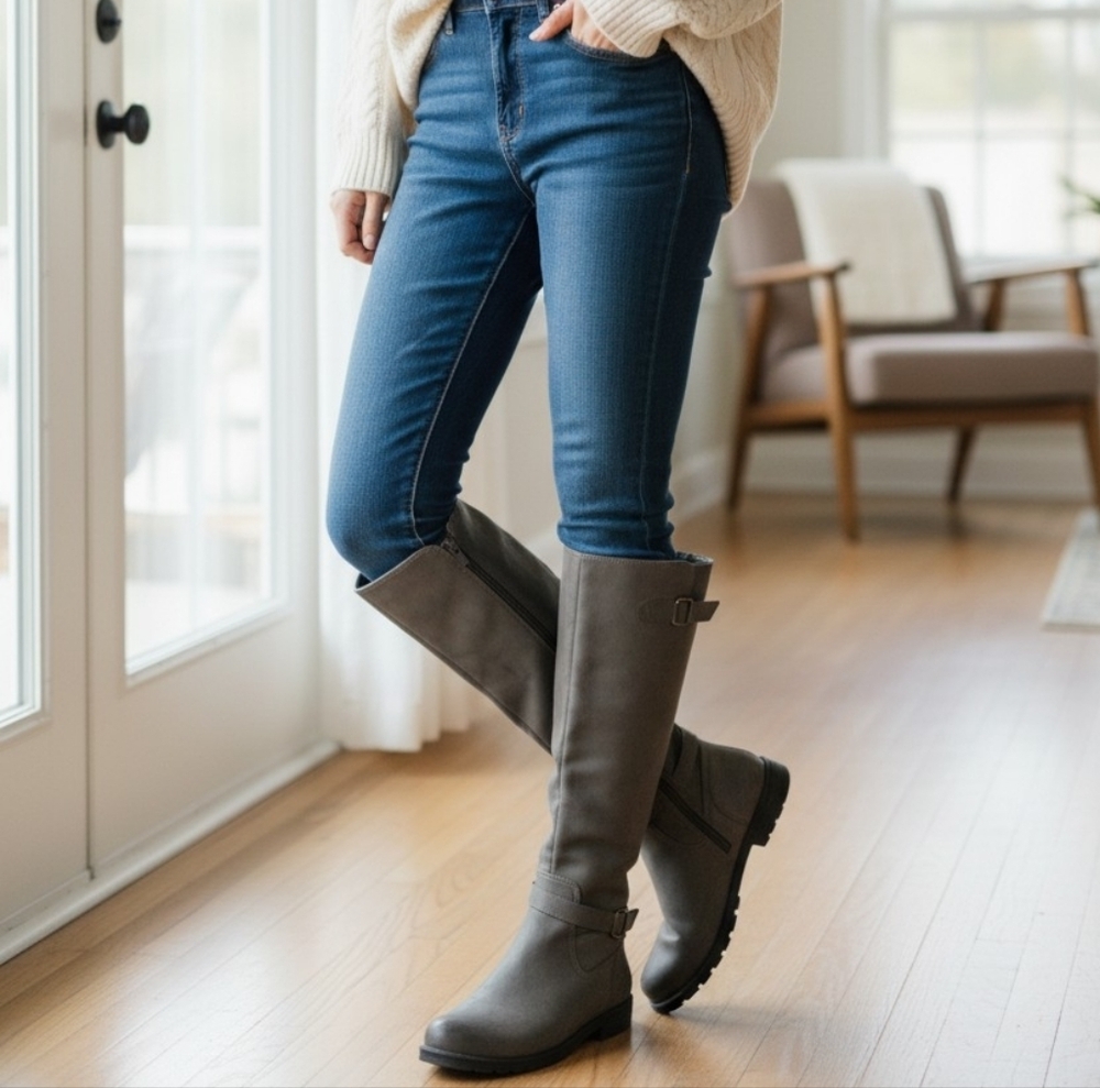 Blair Women's Gray Knee-High Boots